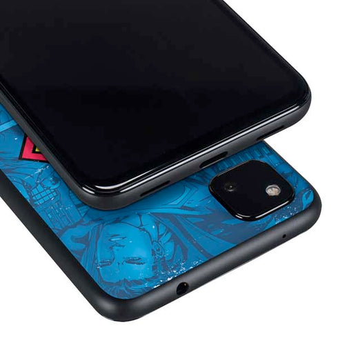 DC Comics Superman Logo Background Pattern Google Pixel 4a Skin
